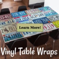 Vinyl table wrap restaurant tablecloths